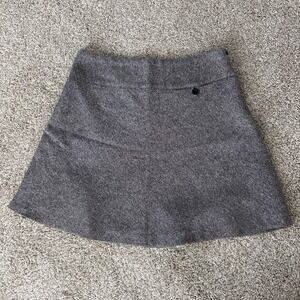 GAP Wool Blend Tweed Womens Size 2‎ Mini Skirt Black Pink Speckled Y2K Vtg